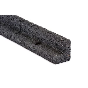 EcoBorder 4 ft. Grey Rubber Landscape Edging (6-Pack)