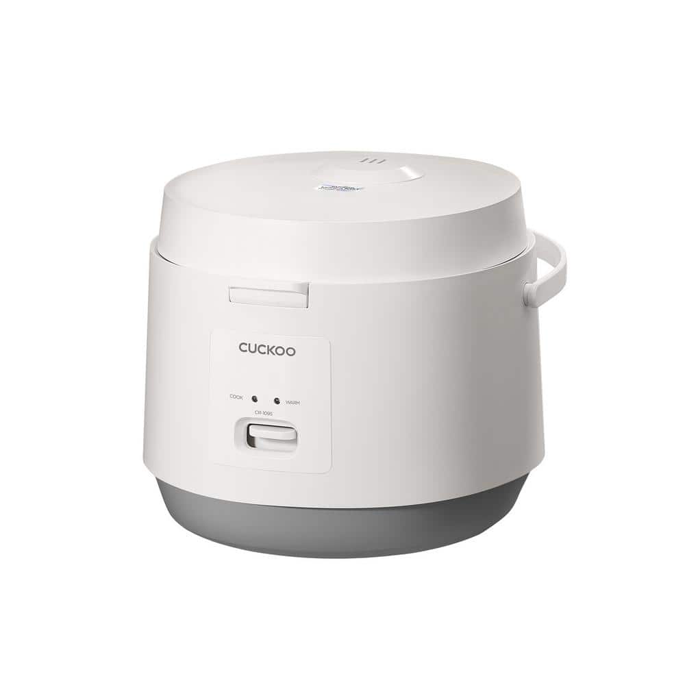 10-Cup (Uncooked)/20-Cup (Cooked) White Basic Rice Cooker and Warmer with Nonstick Inner Pot, Switch Press