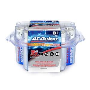 Super Alkaline Size D Battery (8-Pack)