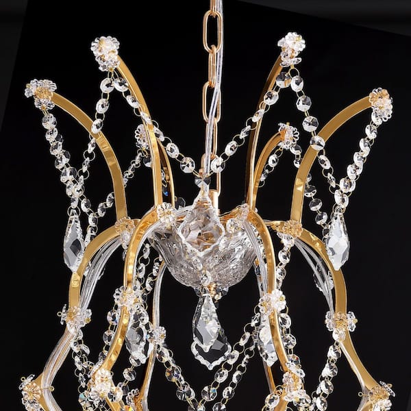 Topaz chandelier ゴールド シャンデリア　特別価格 WDETR 25-Light Large Gold LuxuryModern Maria Theresa Crystal