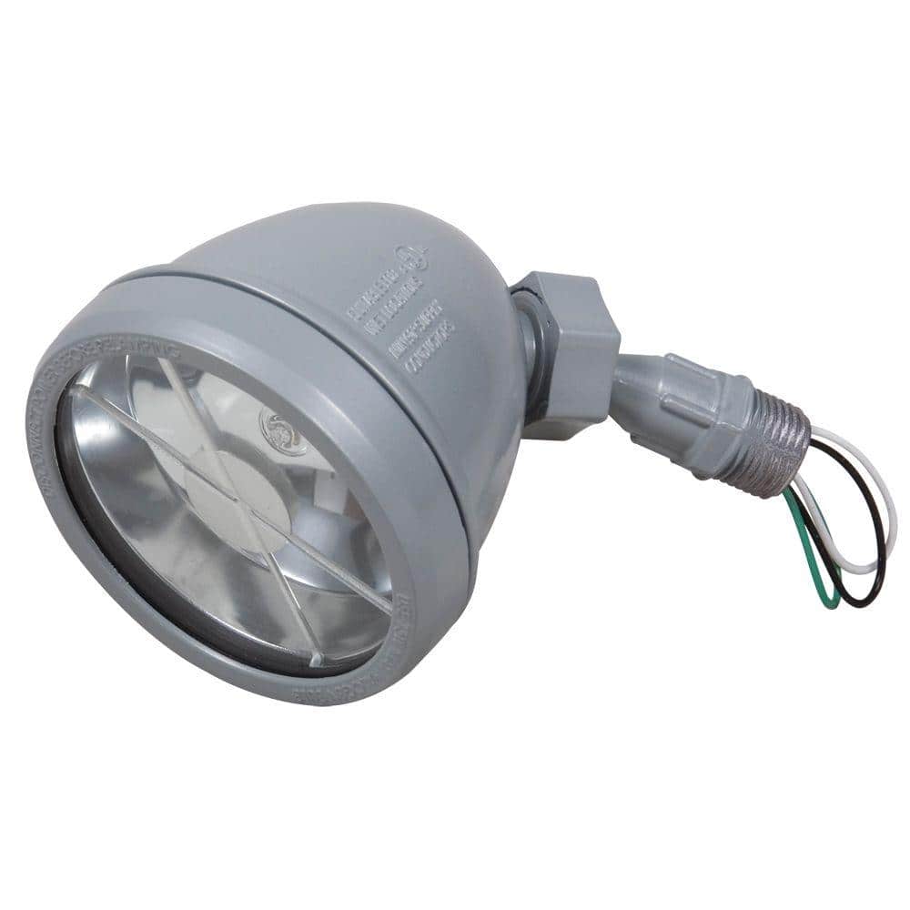 BELL LHS100S Weatherproof Halogen Lampholder ~ Metal Canister Hubbell NEW Gray 