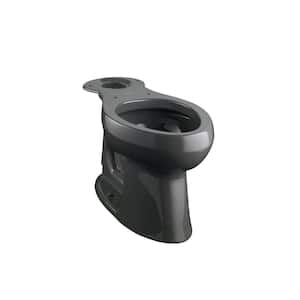 Highline Comfort Height Elongated Toilet Bowl Only in Black Black