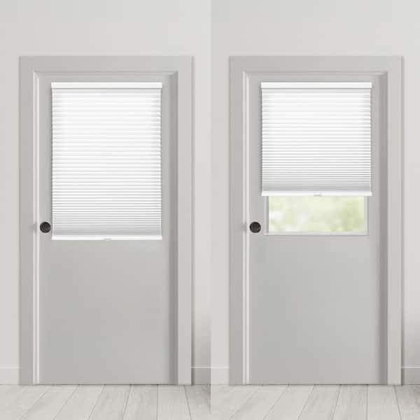 White Cordless Light Filtering Magnetic Cellular Shade - 24 in. W x 42 in. L