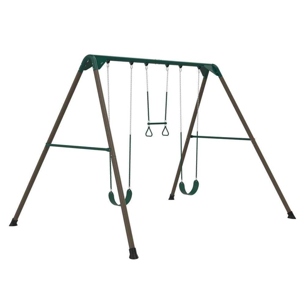 Lifetime Metal Swing Set (Earthtone) 91137 - The Home Depot Lifetime Metal Swing Set (Earthtone) 91137 - The Home Depot