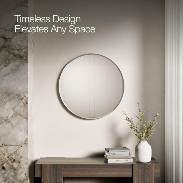 N2 interior Silver Circle Mirror 50×50 KOHLER Essential 28 in. W x 28 in. H Round Framing Wall Mount