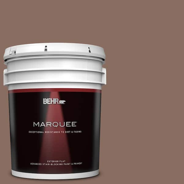 BEHR MARQUEE 5 gal. #N150-5 French Truffle Flat Exterior Paint & Primer