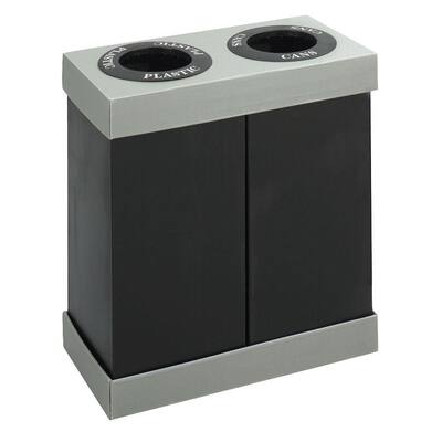 28 Gal. Double Recycling Center Receptacle Commercial Trash Can