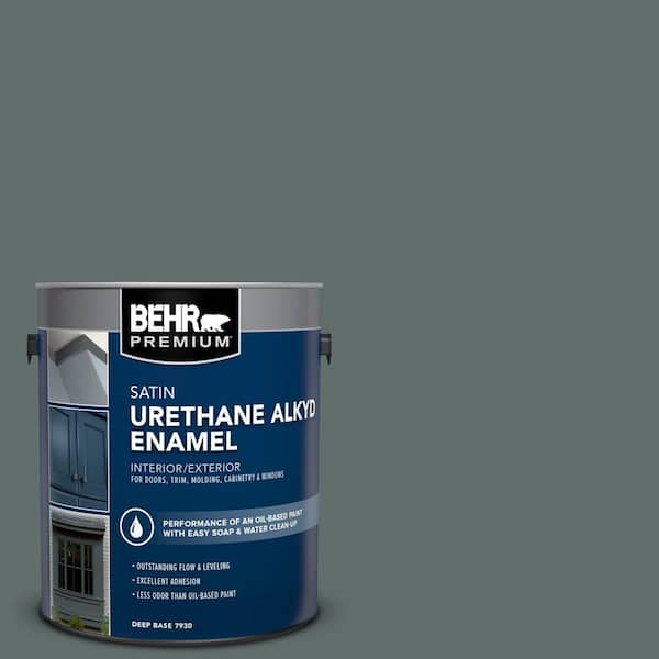 BEHR PREMIUM 1 gal. #PPU12-19 Mountain Pine Urethane Alkyd Satin Enamel Interior/Exterior Paint
