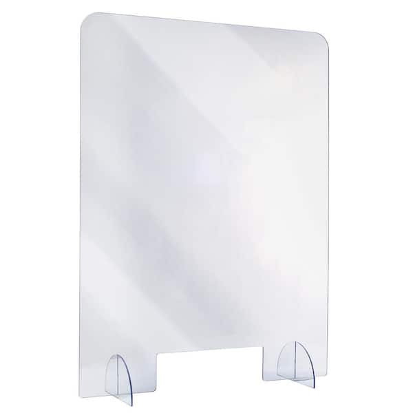 Alpine Industries 30 in. x 40 in. x 0.18 in. Clear Acrylic Sheet Table Top Protective Sneeze Guard