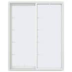 JELD-WEN 47.5 in. x 59.5 in. V-2500 Series White Vinyl Left-Handed ...