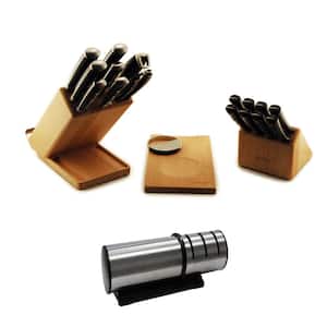 Forged 21-Piece Stainless Steel Smart Knife Block with Sharpener