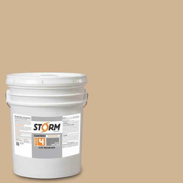 Storm System Category 4 5 gal. Naked Matte Exterior Wood Siding 100% Acrylic Latex Stain