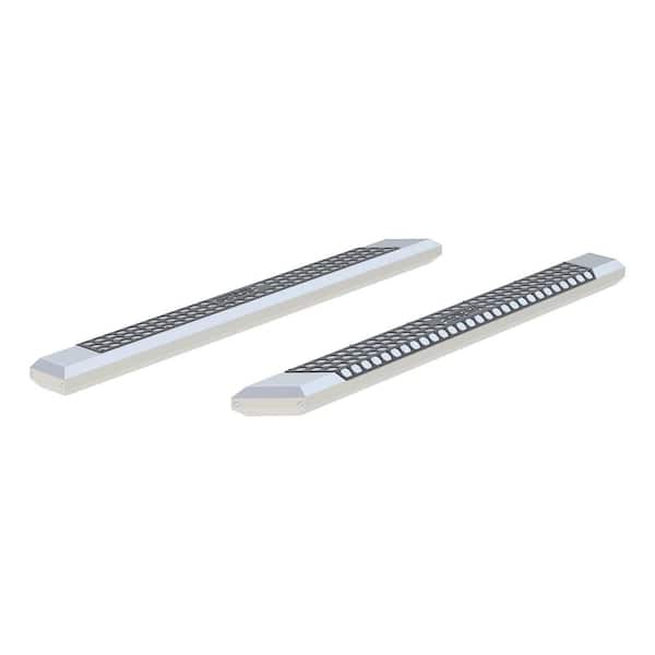 Aries AdvantEDGE 5-1/2" x 75" Chrome Aluminum Side Bars (No Brackets)
