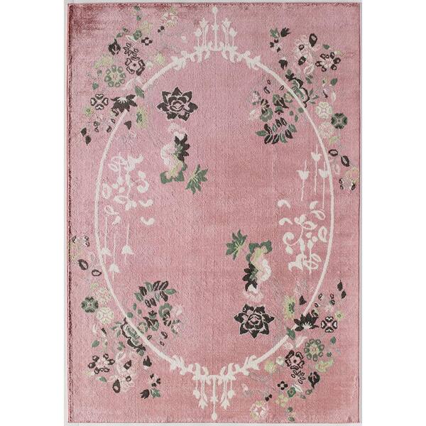 Charlton Home Pat Pink Area Rug Size: Rectangle 5' x 8