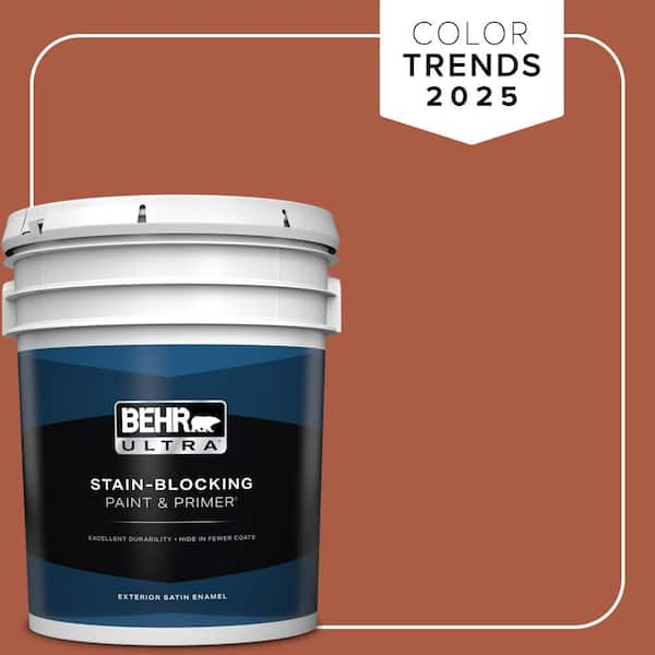 BEHR ULTRA 5 gal. #M190-7 Colorful Leaves Satin Enamel Exterior Paint & Primer