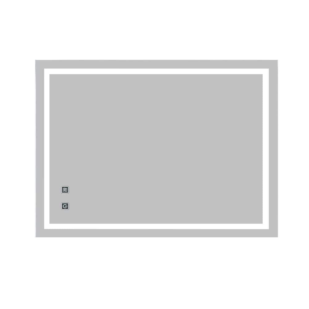 36 in. W x 28 in. H Rectangle Framless Mirror Wall Mirror Bathroom Vanity M