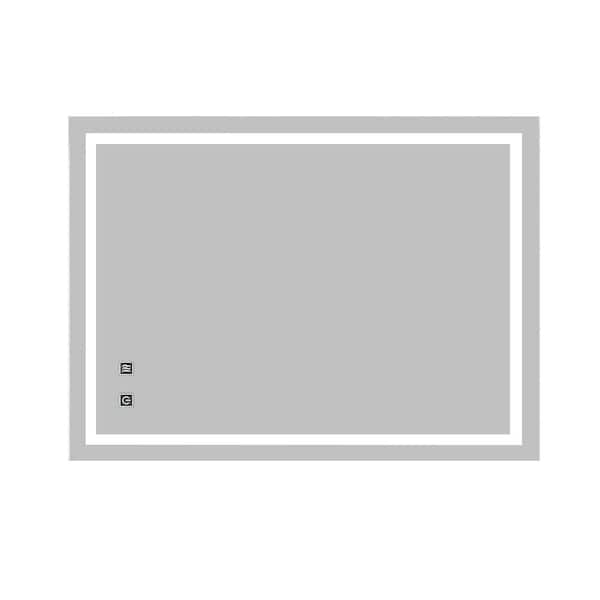 Unbranded 36 in. W x 28 in. H Rectangle Framless Mirror Wall Mirror Bathroom Vanity Mirror