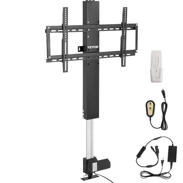 Etokfoks Retractable Motorized Lift Mount for 32 in. to 60 in. TVs with Remote Control Adjustable Height