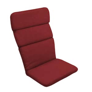 20 in. x 45.5 in. Ruby Red Leala Outdoor Adirondack Chair Cushion