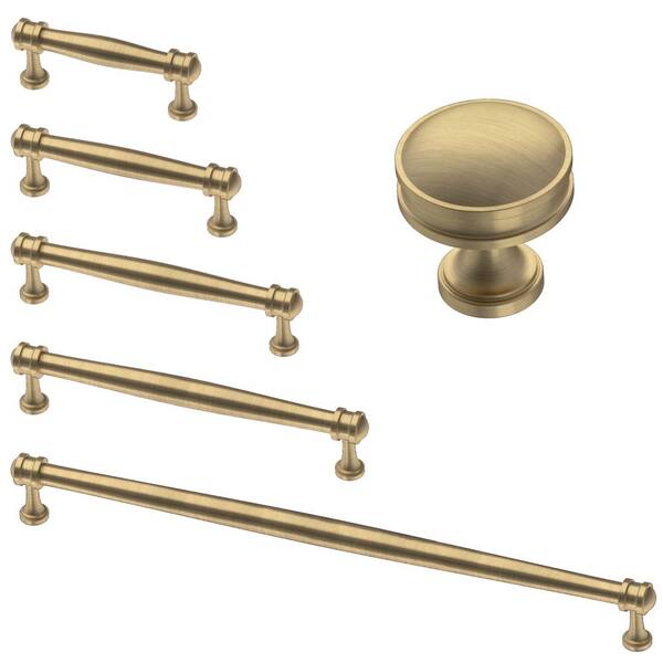S shape aluminium cabinet door handle-satin champagne finish