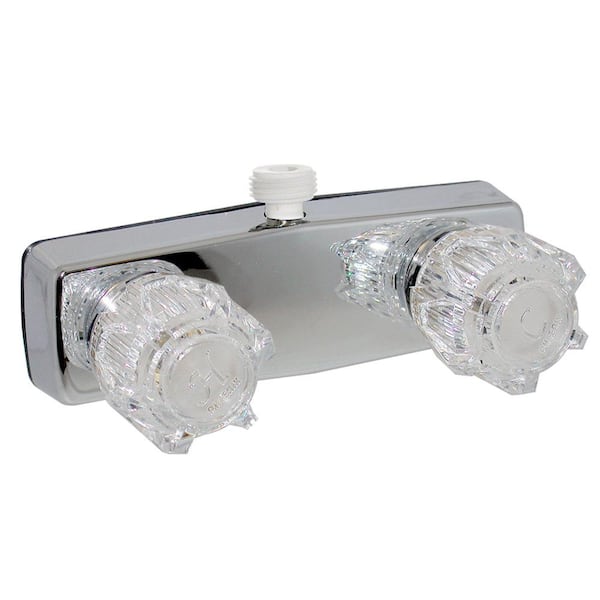 Valterra 2-Handle 4 in. Shower Valve with D-Spud - Brass, Chrome