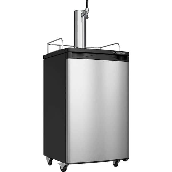 EdgeStar Single Tap 20 in. Full Size Beer Keg Dispenser in Stainless Steel