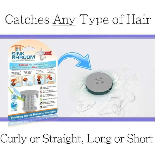TubShroom Revolutionary Hair Catcher Drain Protector for Tub Drains (No  More Clogs) Blue 