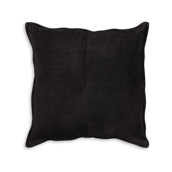 Black Patchwork Cotton 20 in. x 7 in. Throw Pillow (Set of 4)