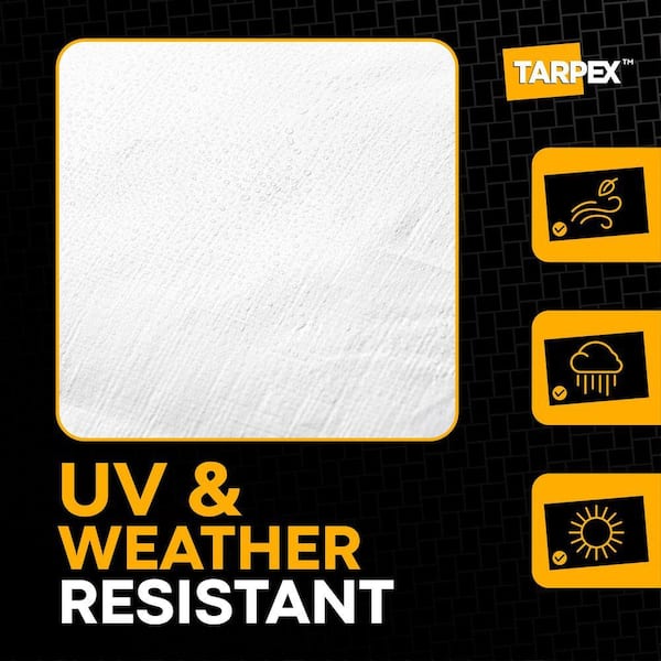 Tarpex 12 Mil Extra Heavy-Duty Polyethylene Tarp 10 ft. x 30 ft