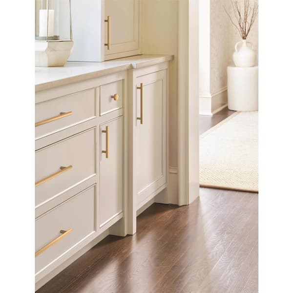 Caliber 3-3/4 in. (96mm) Modern Champagne Bronze Bar Cabinet Pull