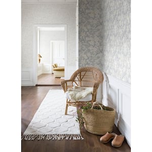 Lisa Bone Floral Damask Non-Pasted Non-Woven Paper Wallpaper