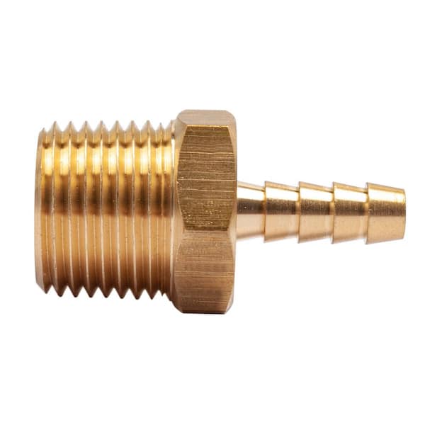 LTWFITTING 1/4 in. I.D. Hose Barb x 1/2 in. MIP Lead Free Brass