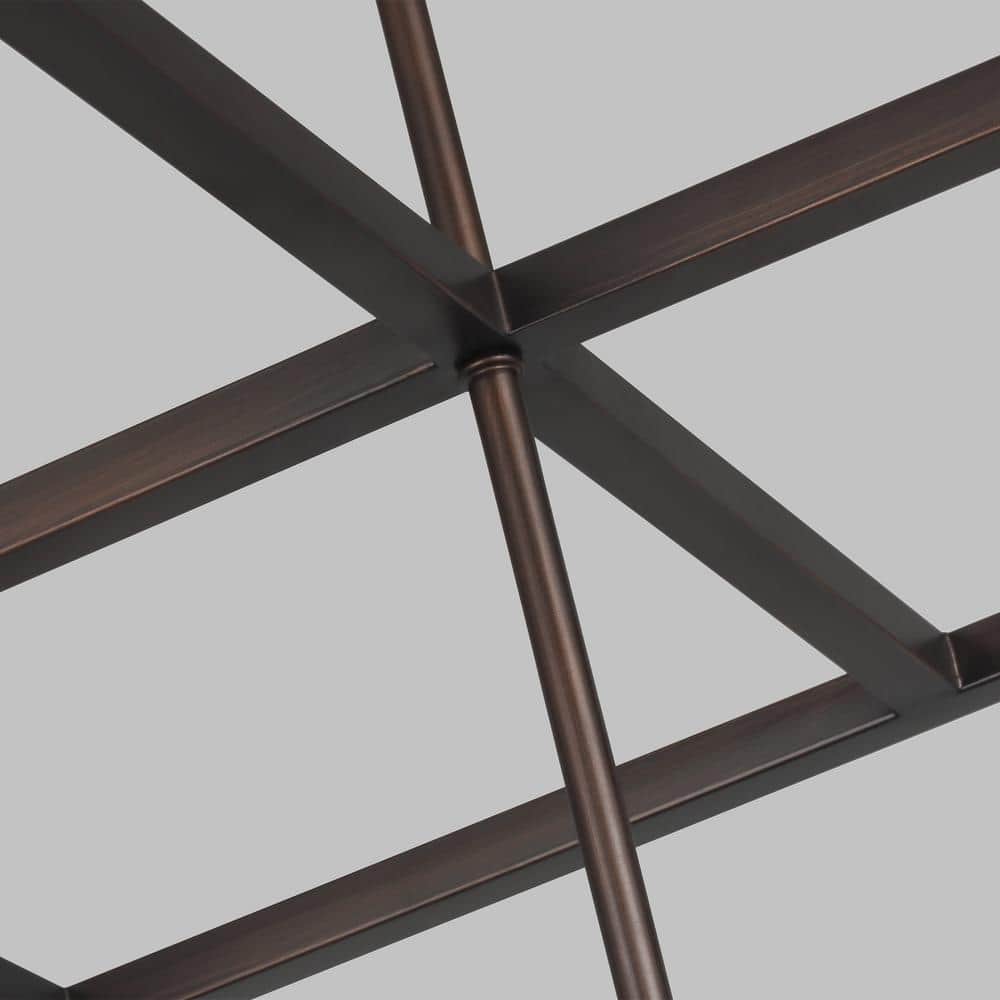 Bronze Industrial 8-Light Indoor/Outdoor Pendant