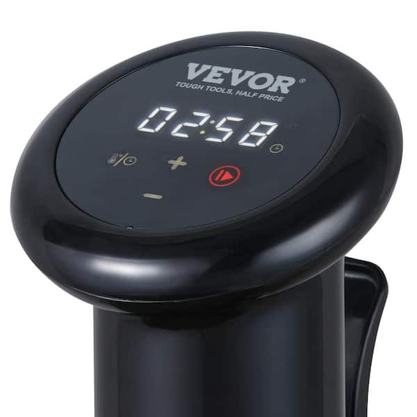 VEVOR Sous Vide Machine, 0 qt., 1200-Watt Slow Cooker, 86-203 °F Immersion  Circulator, Time Digital Display Control, Black DWMZ1200WIPX7WP18V1 - The  Home Depot