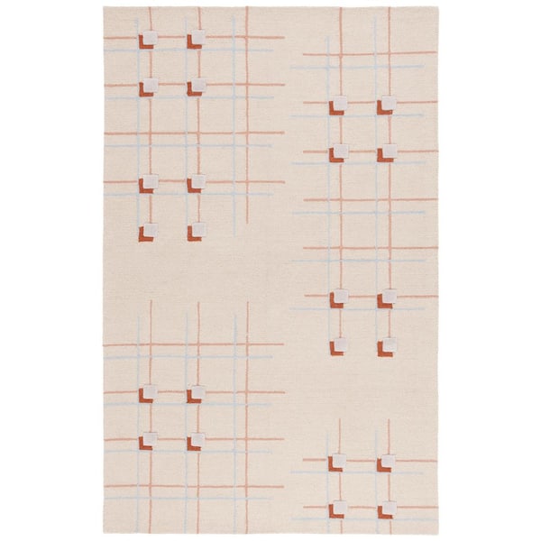 SAFAVIEH Genre 6 ft. x 9 ft. Beige/Rust Abstract Geometric Area Rug
