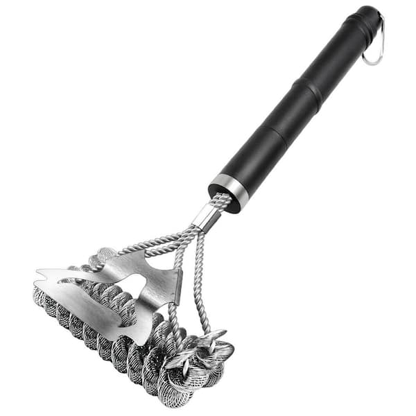 18 in. Stainless Steel Grill Brush for Outdoor Grill, Smoker, Gas and Charcoal Grill Cleaning and Gift Giving (1-Pack)