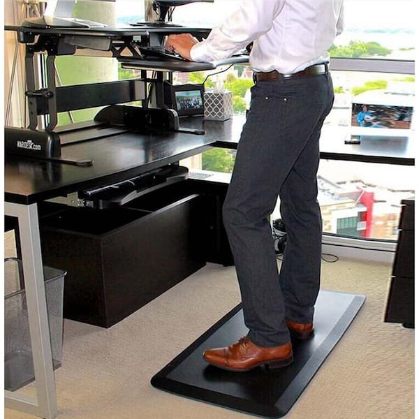 Premium Anti-fatigue Standing Comfort Mat for Home and Office 20 X 36 Inch Black for sale online 