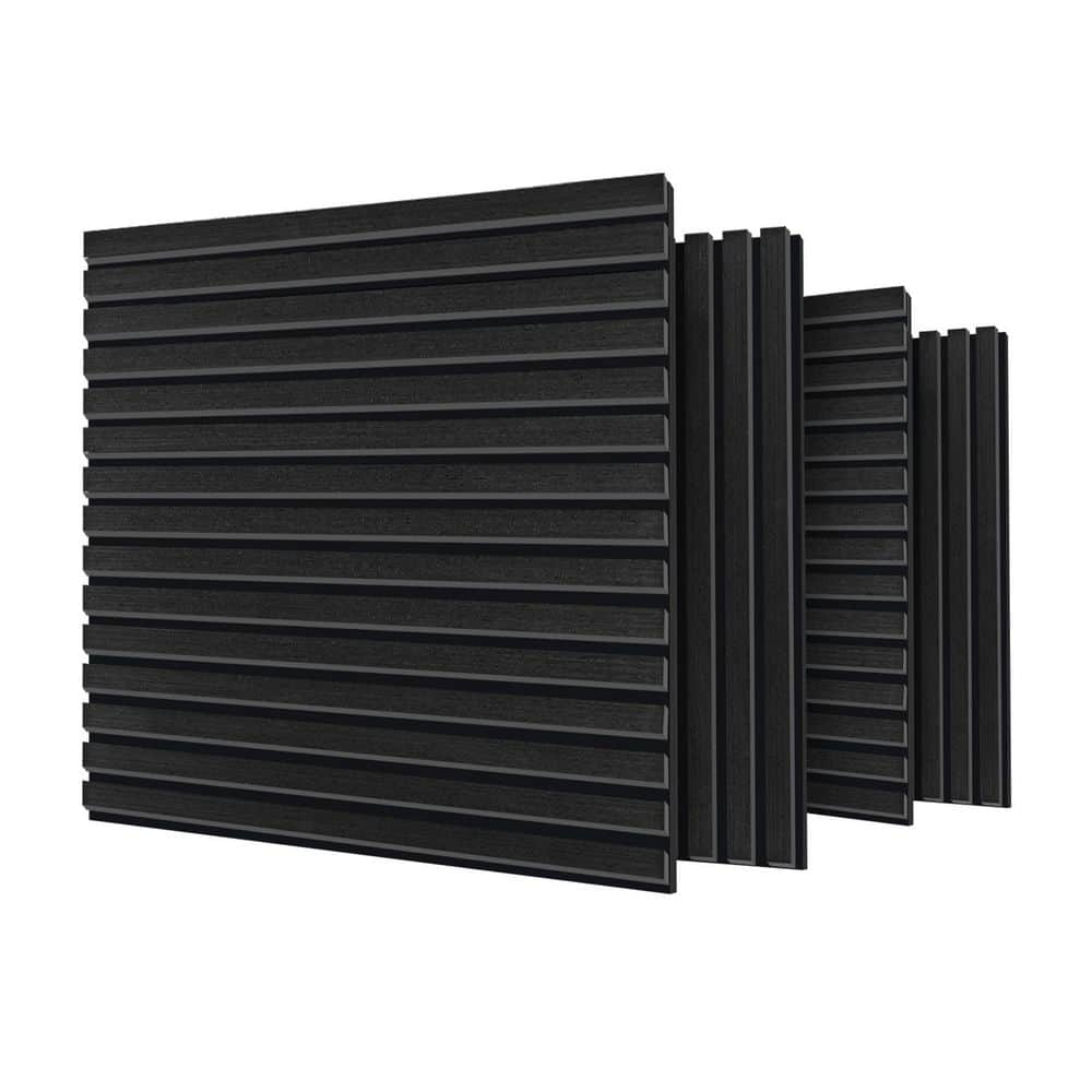 0.83 in. x 23.62 in. x 23.62 in. Black Oak Wood Veneer Surface Acoustic Panel, MDF Decorative Wall (4 Piece) price history on PriceWatchPro