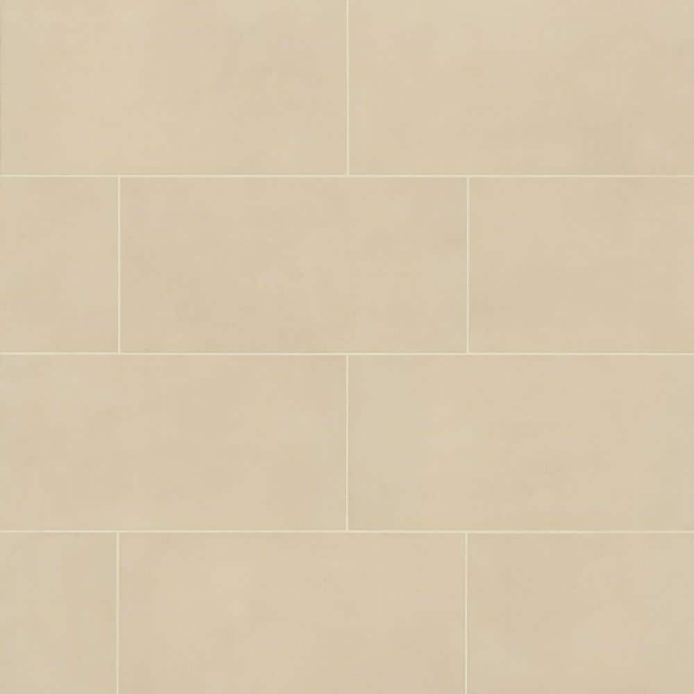 Bedrosians Sahara WHI White Matte Porcelain Tile