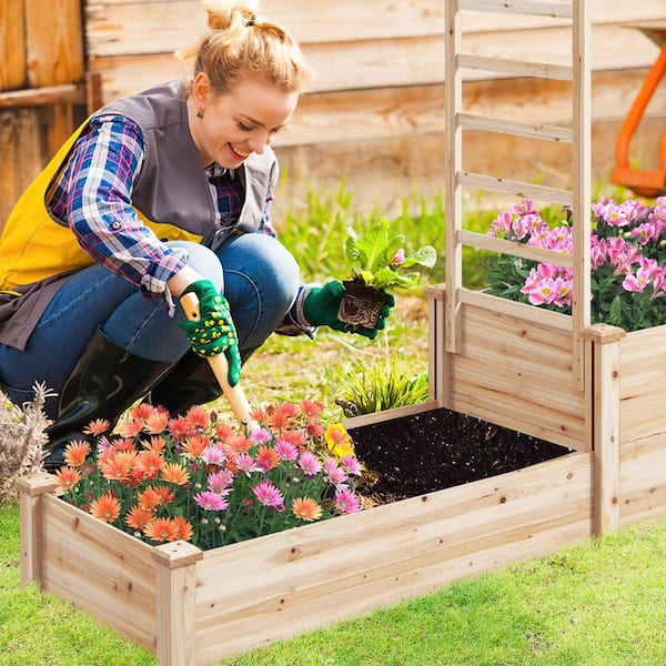 gardenです。 Amazon.com: Sunnydaze Galvanized Raised Garden Bed Outdoor
