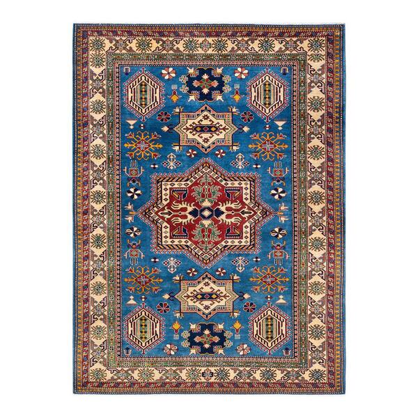 Solo Rugs Tribal One-of-a-Kind Bohemian Light Blue 5 ft. 10 in. x 8 ft. 0 in. Tribal Area Rug