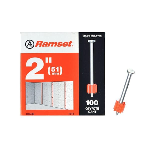 Ramset 2 in. Drive Pins (100-Pack)