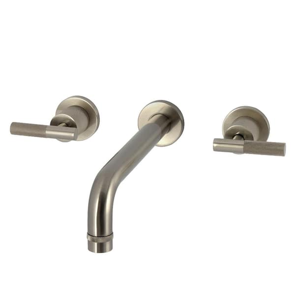 Convergent 2-Handle Wall Mount Roman Tub Faucet in Brushed Nickel