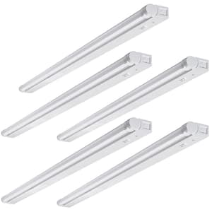 42 in. Linkable LED Beam Adjustable Under Cabinet Strip Light Plug In or Direct Wire 1500 Lumens 3000K Dimmable (5-Pack)