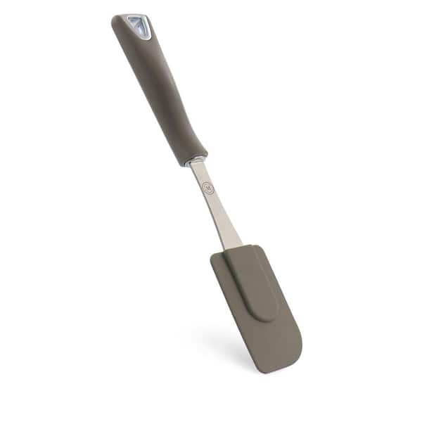 MARTHA STEWART Silicone Scraper in Gray with Bakelite Handle 985116346M -  The Home Depot
