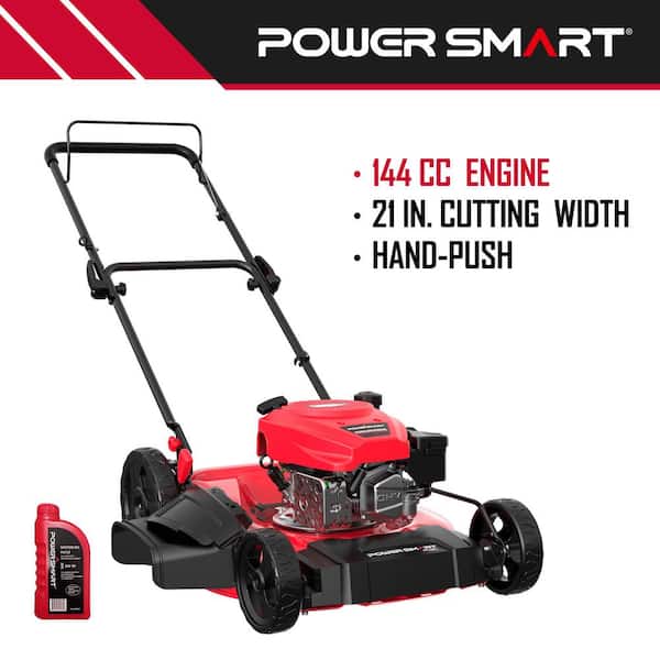 21 in. 144cc OHV 4-stroke engine 2-in-1 side discharge Gas Push Lawn Mower