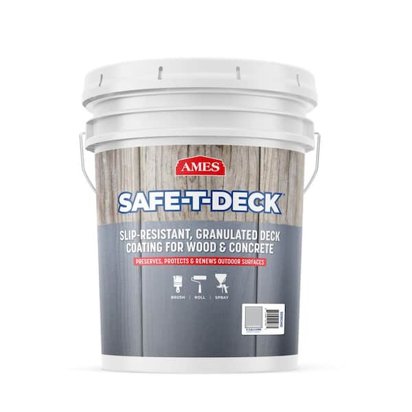 Ames Safe-T-Deck 5 gal. Greyhound Slip Resistant Exterior Waterproof Deck Coating
