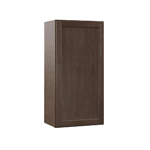 Shaker 21 in. W x 12 in. D x 36 in. H Assembled Wall Kitchen Cabinet in Brindle