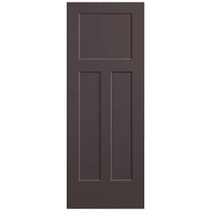 30 in. x 80 in. 3-Panel Winslow Single Bore Hollow Core Willow Wood Molded Composite Interior Door Slab