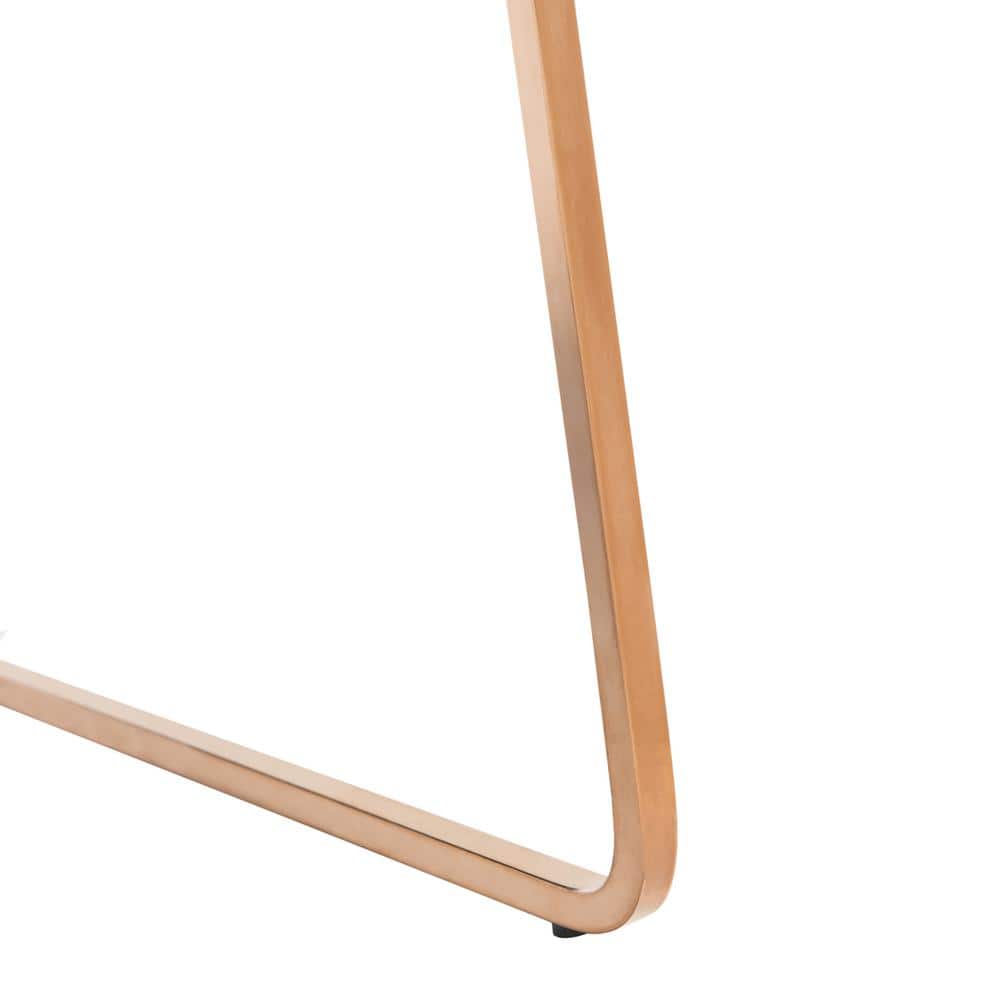 Masami Grey and Gold Saddle Style Counter Stool